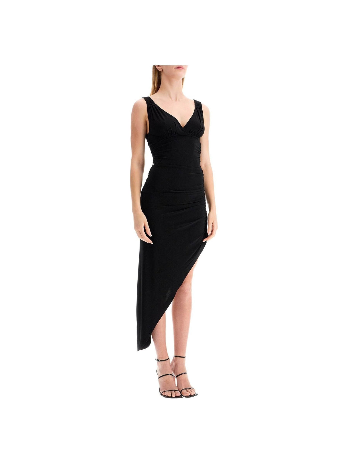 Asymmetric Tara Lycra Dress - Woman > Clothing > Dresses > Midi