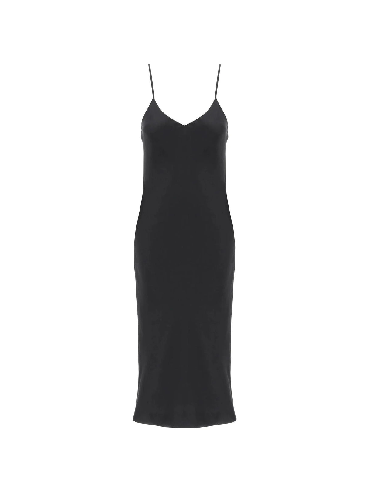 Crêpe Satin Slip Dress - Women > Clothing > Dresses > Midi