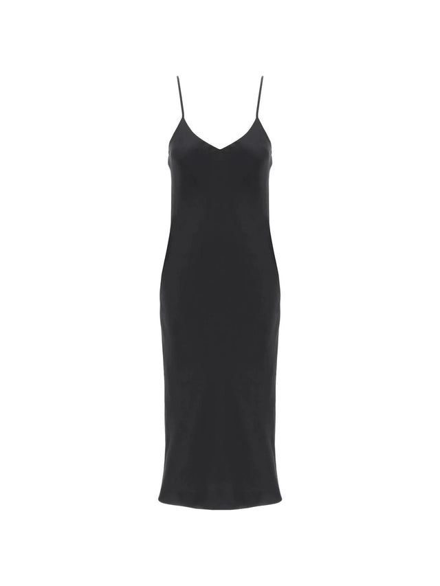 Crêpe Satin Slip Dress - Women > Clothing > Dresses > Midi