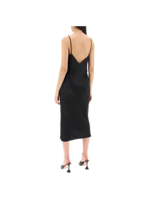 Crêpe Satin Slip Dress