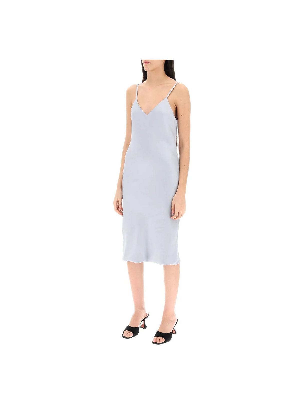 Crepe Satin Slip Dress - Women > Clothing > Dresses > Midi