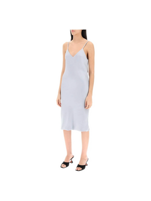 Crepe Satin Slip Dress - Women > Clothing > Dresses > Midi