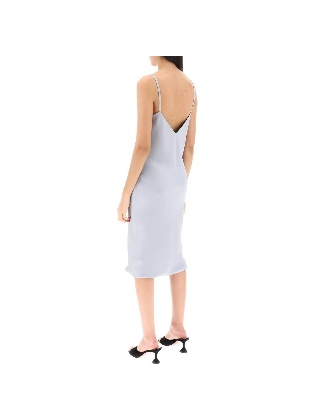 Crepe Satin Slip Dress - Women > Clothing > Dresses > Midi