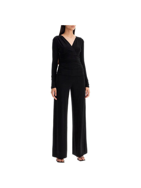 NORMA KAMALI-Fitted Poly Lycra Jumpsuit-JOHN JULIA