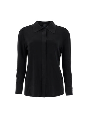 NORMA KAMALI-Fluid Poly Lycra Blouse-JOHN JULIA