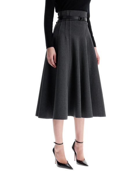 Grace Midi Skirt In Jersey Fabric