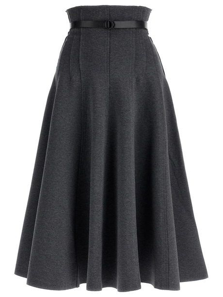 Grace Midi Skirt In Jersey Fabric