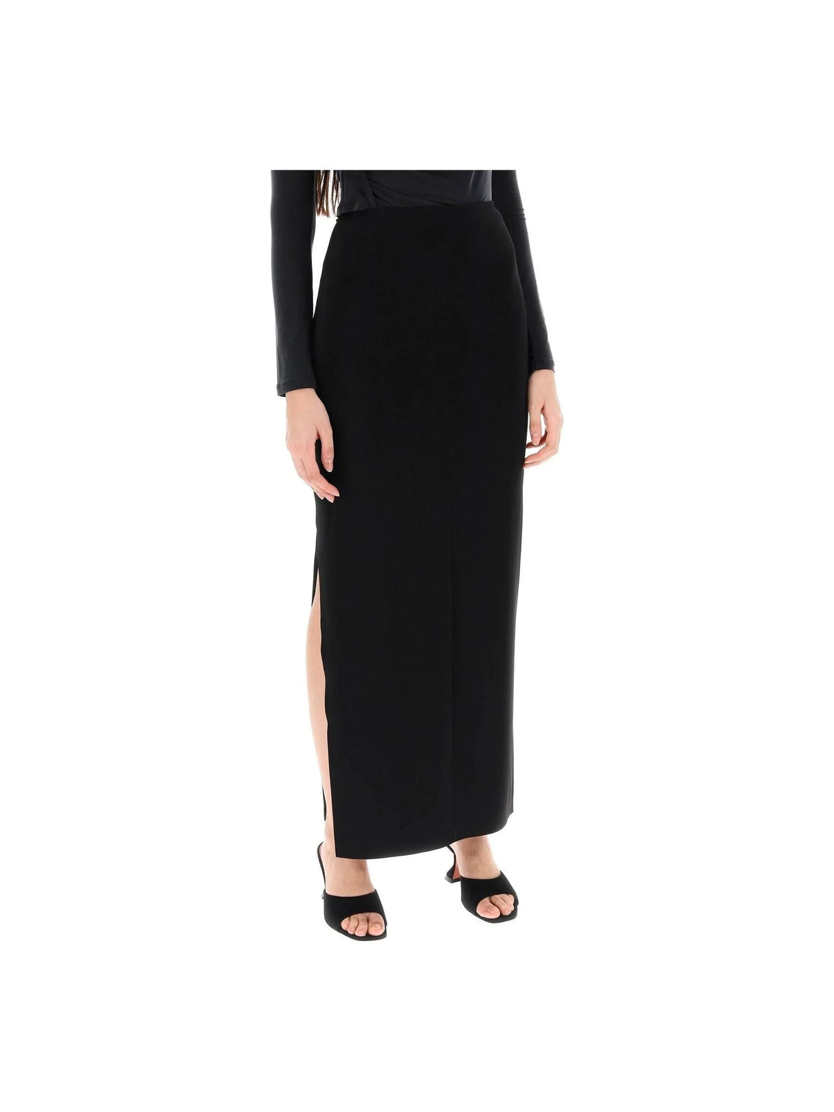 Long Poly Lycra Skirt - Women > Clothing > Skirts > Maxi