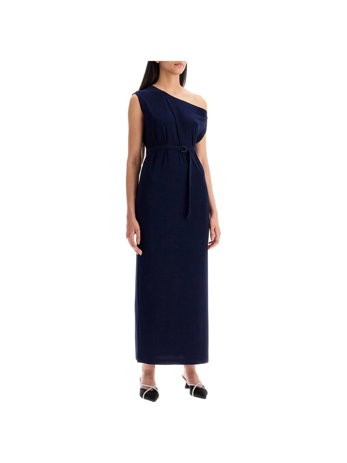 Off-Shoulder Poly Lycra Dress - Women > Clothing > Dresses > Midi