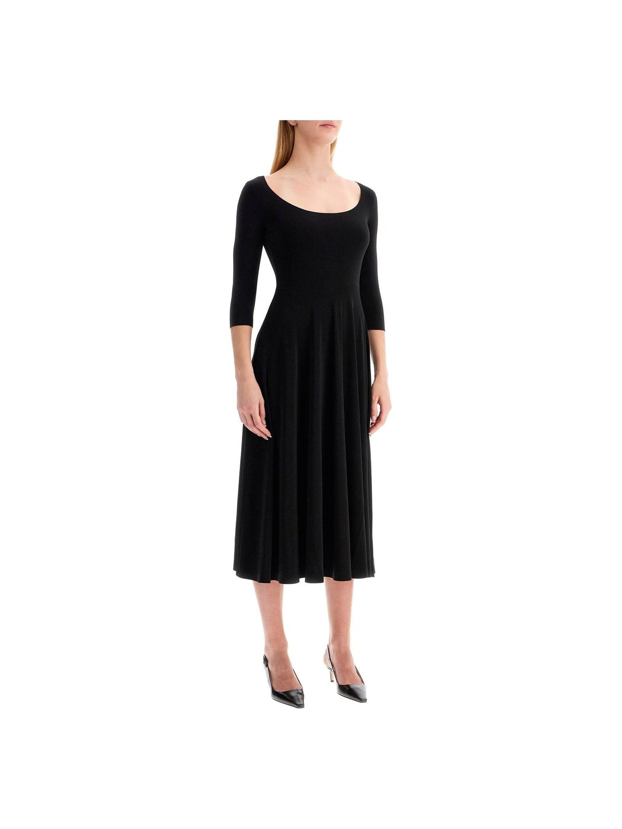 Reversible V-Neck Midi Dress