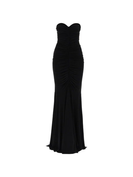 NORMA KAMALI-Strapless Maxi Dress-JOHN JULIA