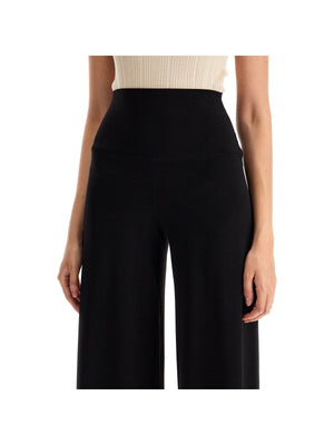 Wide-Leg Poly Lycra Pants