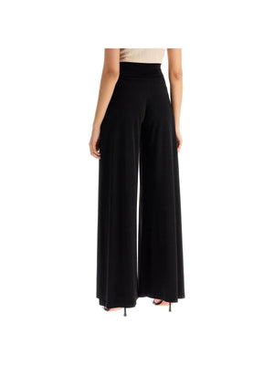 Wide-Leg Poly Lycra Pants