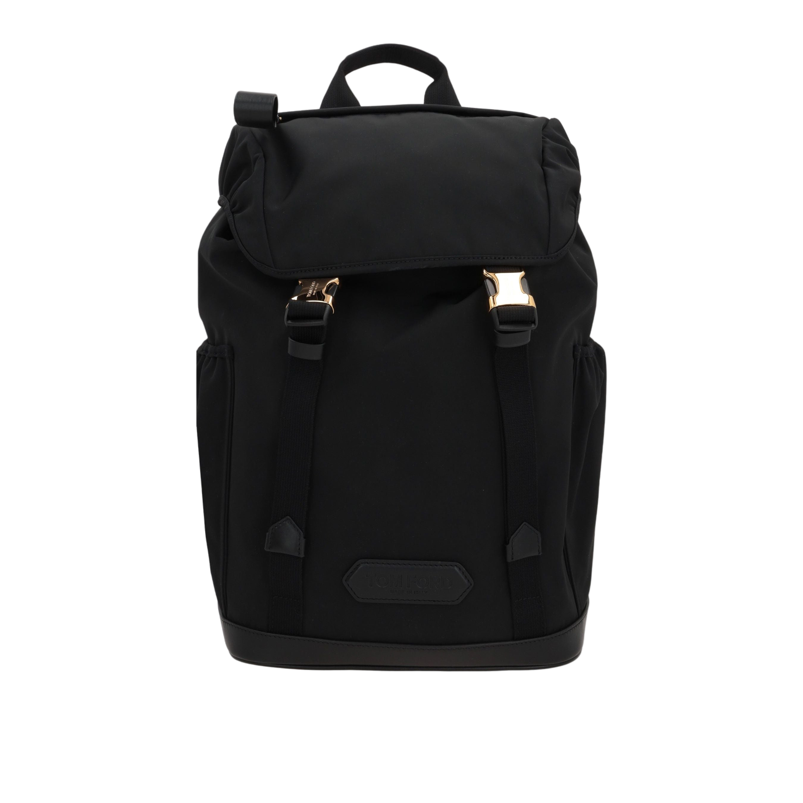 Nylon and Smooth Leather Backpack-TOM FORD-JOHN JULIA