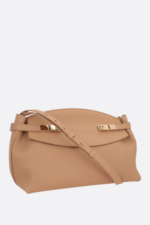 Hug Grainy Leather Shoulder Bag-FERRAGAMO-JOHN JULIA