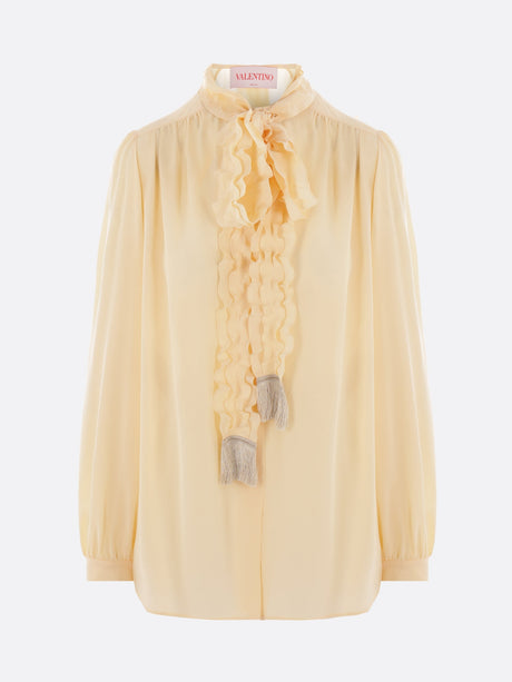 Crepe De Chine Shirt-Valentino Garavani-JOHN JULIA