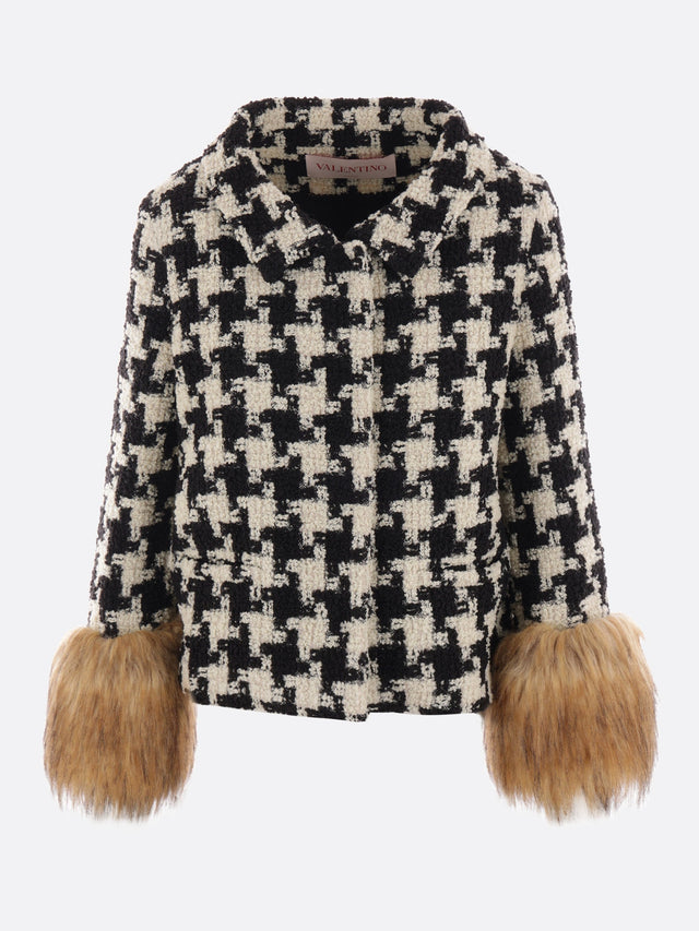 Macro Pied De Poule Tweed Jacket-VALENTINO GARAVANI-JOHN JULIA