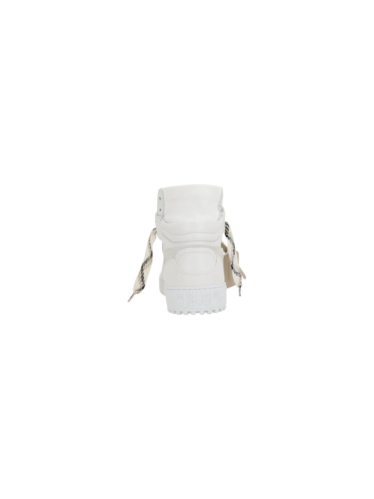 3.0 Off Court Leather High-top Sneakers-OFF-WHITE-JOHN JULIA