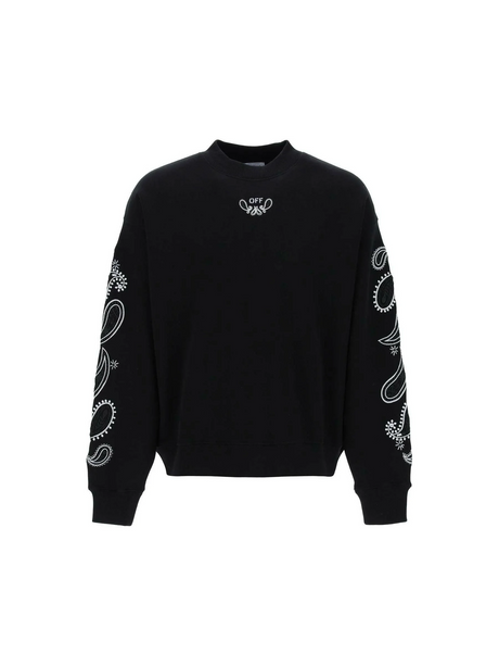 Arrow Bandana Crewneck Sweatshirt OFF-WHITE JOHN JULIA.