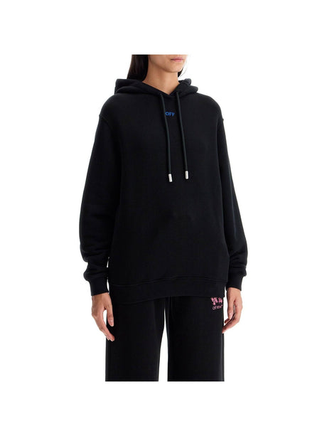 OFF-WHITE-"Pinkflower Arrow Hooded Sweat -JOHN JULIA.