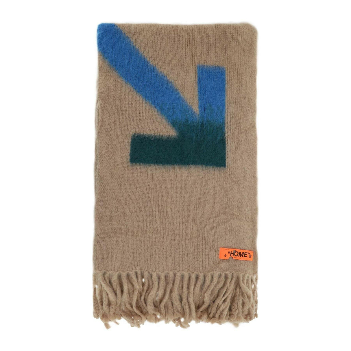 'Arrows' Mohair And Wool Blanket.