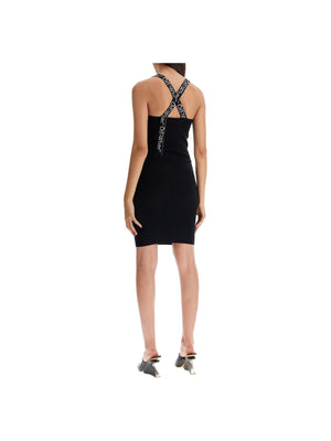 Branded Strap Knitted Mini Dress - Women > Clothing > Dresses > Mini