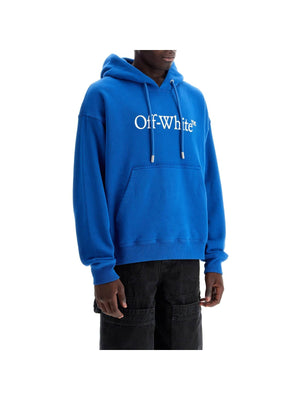 Brushed Cotton Hooded Sweatshirt Logo Print