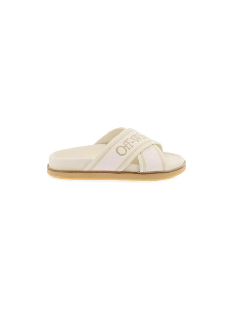 Cloud Criss Cross Slider OFF-WHITE JOHN JULIA.