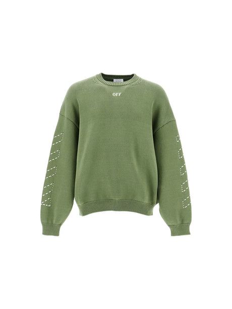 OFF-WHITE-Cotton Pullover -JOHN JULIA.