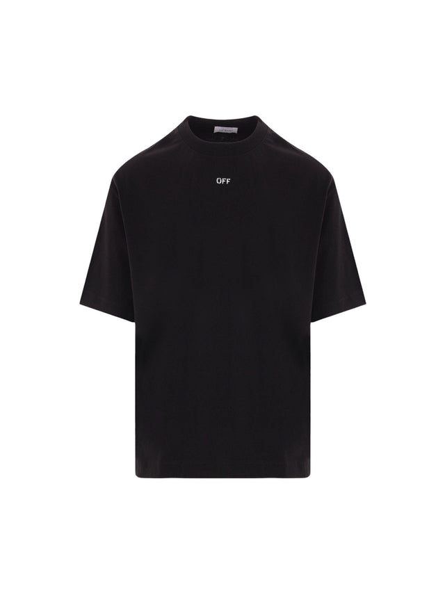 OFF-WHITE-Dragon Arrow Skate Cotton T-shirt-JOHN JULIA