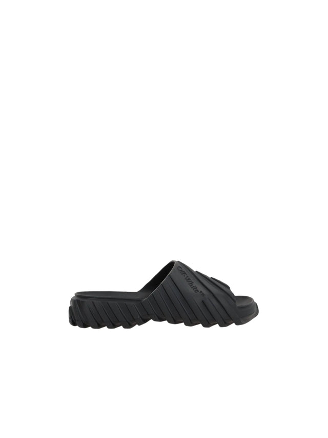 Exploration Rubber Slide Sandals-OFF-WHITE-JOHN JULIA