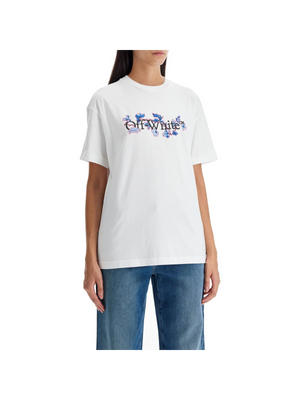 OFF-WHITE-Flower Bookish T -JOHN JULIA.