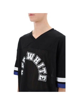 Football T-Shirt With Patches OFF-WHITE JOHN JULIA.