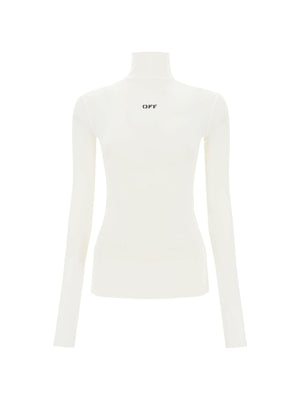 Funnel Neck T-Shirt With Off Logo OFF-WHITE JOHN JULIA.