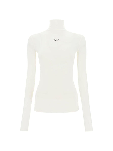 Funnel Neck T-Shirt With Off Logo OFF-WHITE JOHN JULIA.