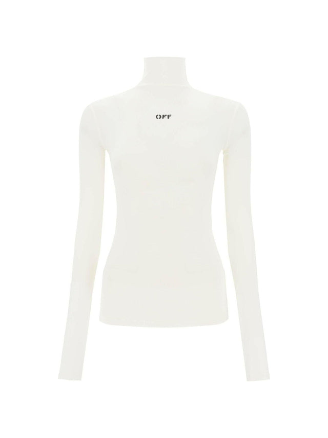 Funnel Neck T-Shirt With Off Logo OFF-WHITE JOHN JULIA.