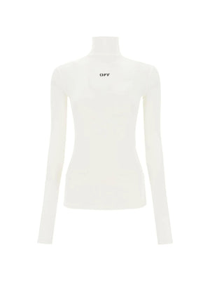 Funnel Neck T-Shirt With Off Logo OFF-WHITE JOHN JULIA.