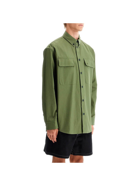 OFF-WHITE-Gabardine Overshirt -JOHN JULIA.