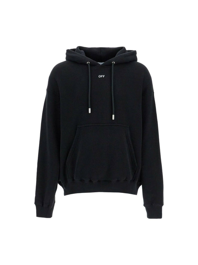 Hooded Sweatshirt With Off Print.