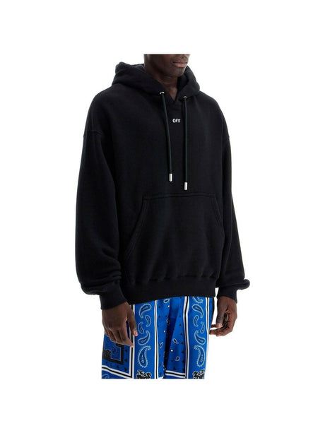 Hooded Sweatshirt With Off Print.