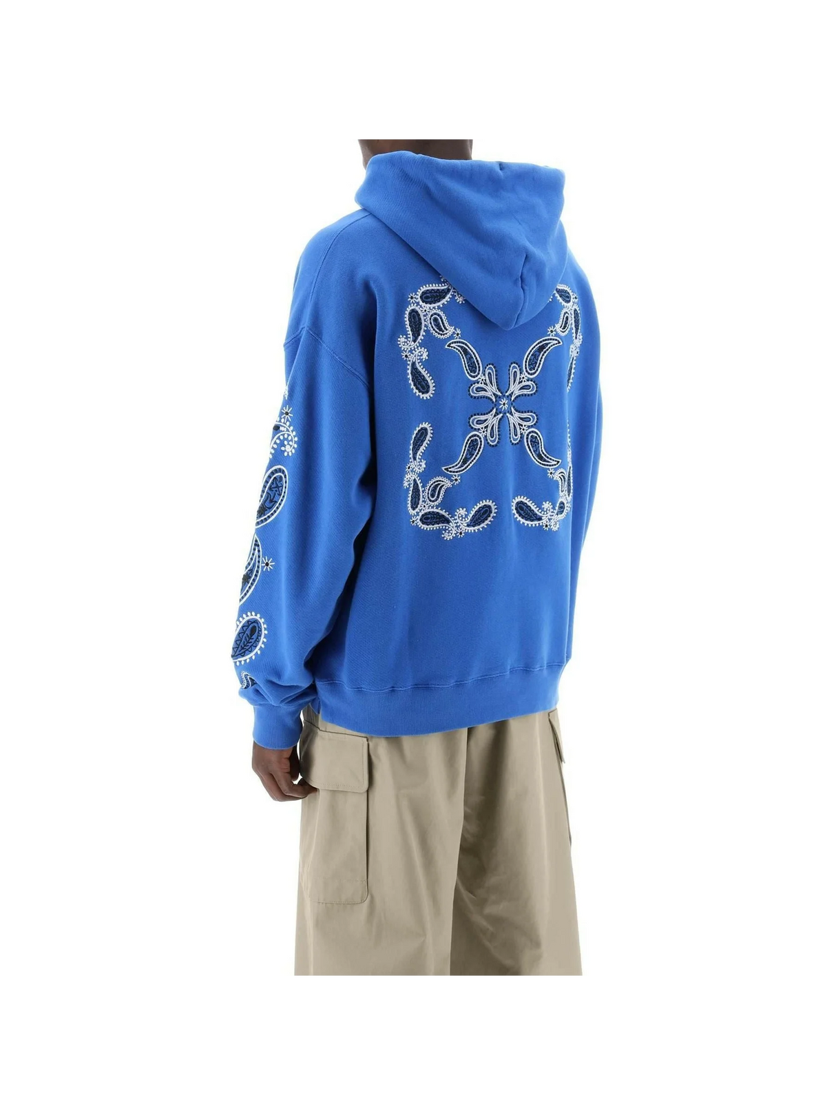 Hooded Sweatshirt With Arrow Bandana Arrow Print OFF-WHITE JOHN JULIA.