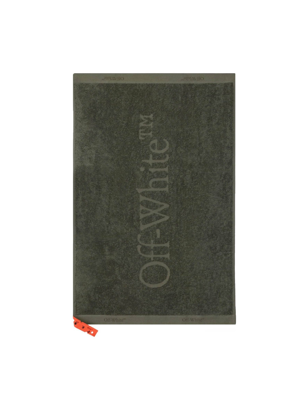 OFF-WHITE-Jacquard Logo Cotton Shower Towel-JOHN JULIA