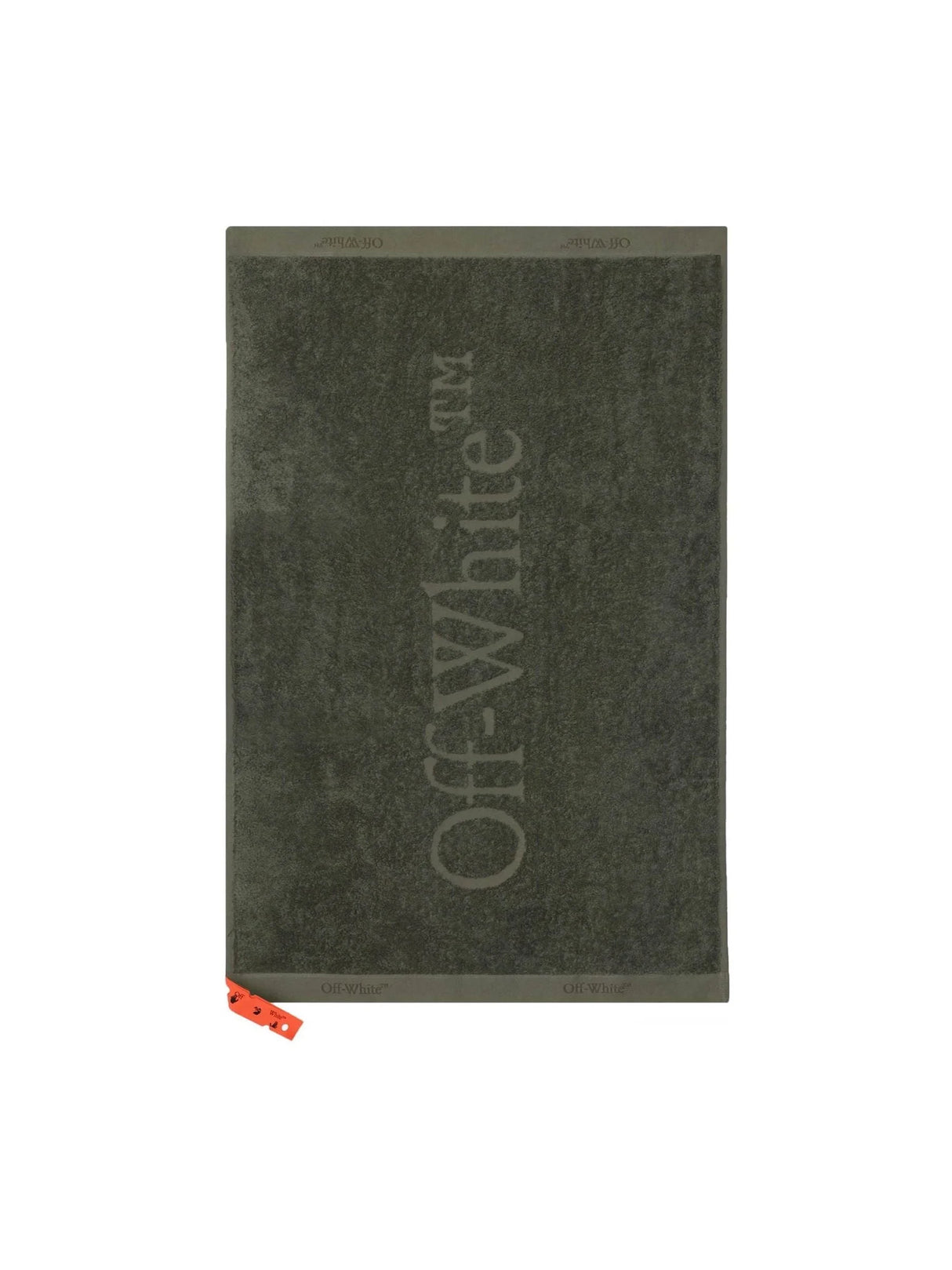 OFF-WHITE-Jacquard Logo Cotton Shower Towel-JOHN JULIA