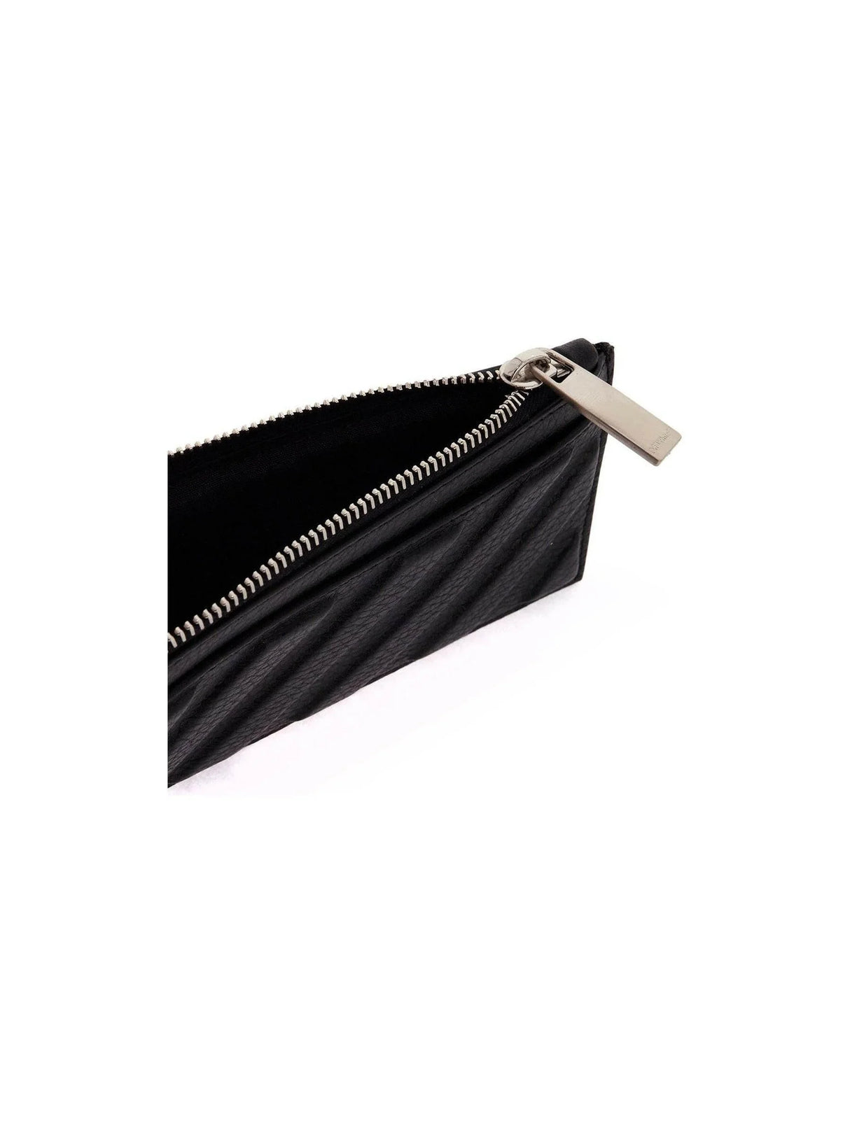 Leather Diag Card Zippered Holder.