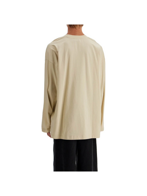 OFF-WHITE-Long Sleeve Oversized T-Shirt -JOHN JULIA.