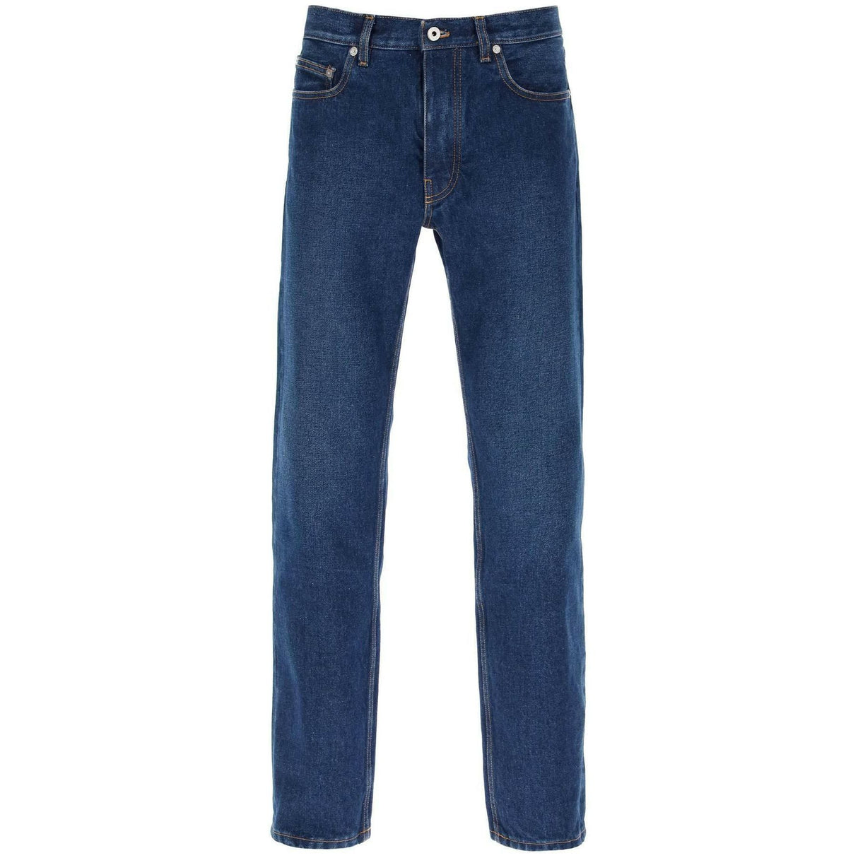 Medium Blue Regular-Fit Cotton Jeans OFF-WHITE JOHN JULIA.