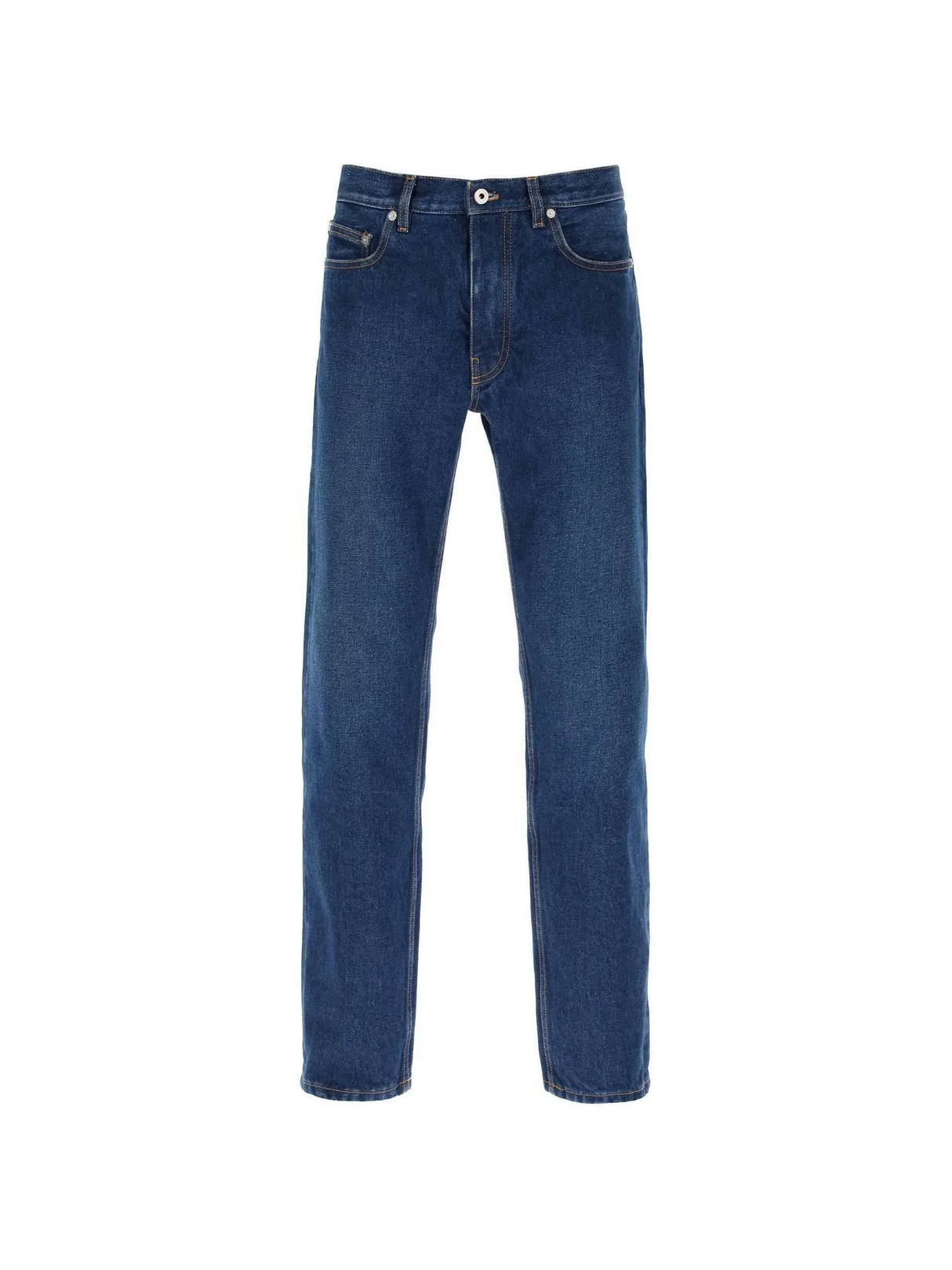 Medium Blue Regular-Fit Cotton Jeans OFF-WHITE JOHN JULIA.