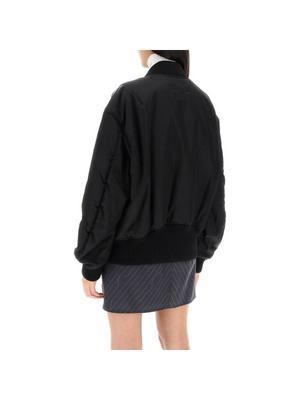 Nylon Twill Bomber Jacket OFF-WHITE JOHN JULIA.