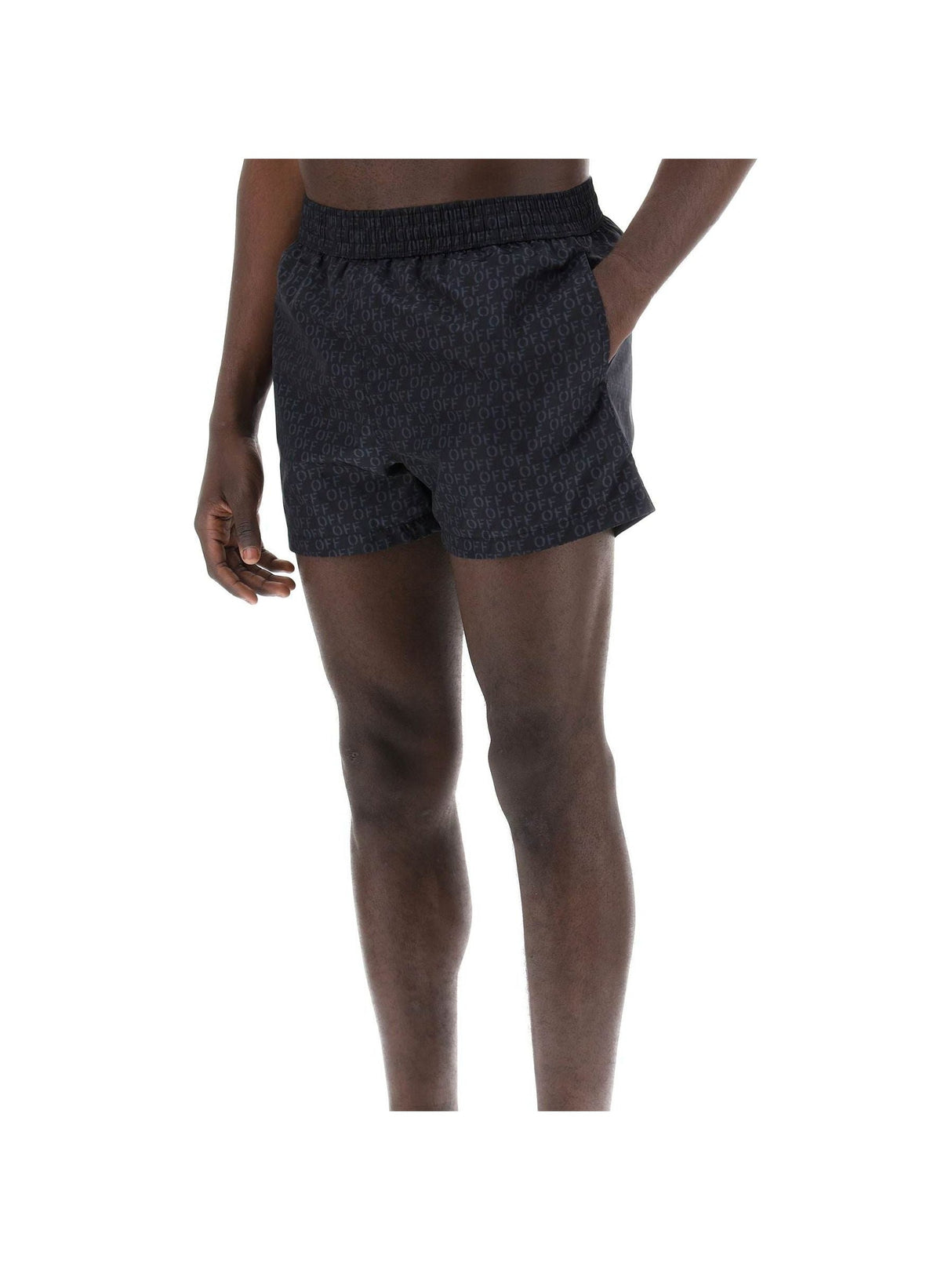 OFF Jacquard Nylon Poplin Shorts