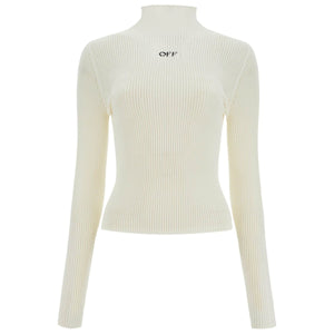 OFF-WHITE-Off Net High Neck Top -JOHN JULIA.